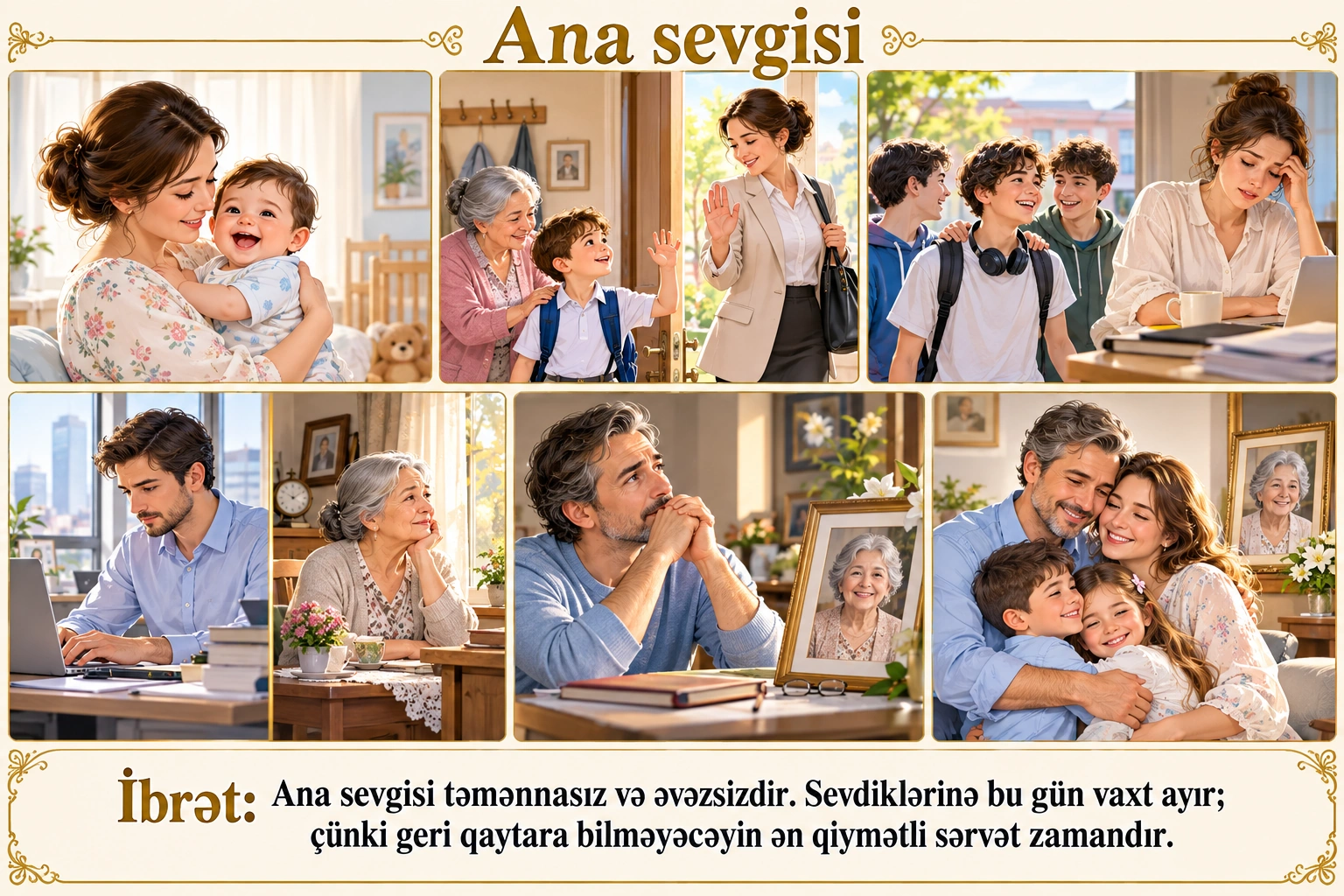 Ana sevgisi illüstrasiyası