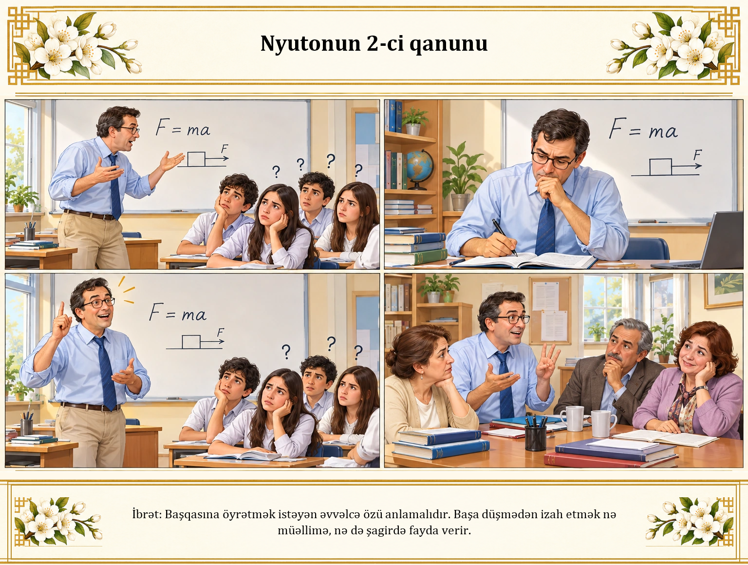 Nyutonun 2-ci qanunu illüstrasiyası