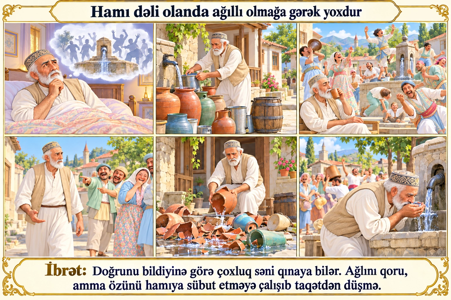 Hamı dəli olanda ağıllı olmağa gərək yoxdur illüstrasiyası