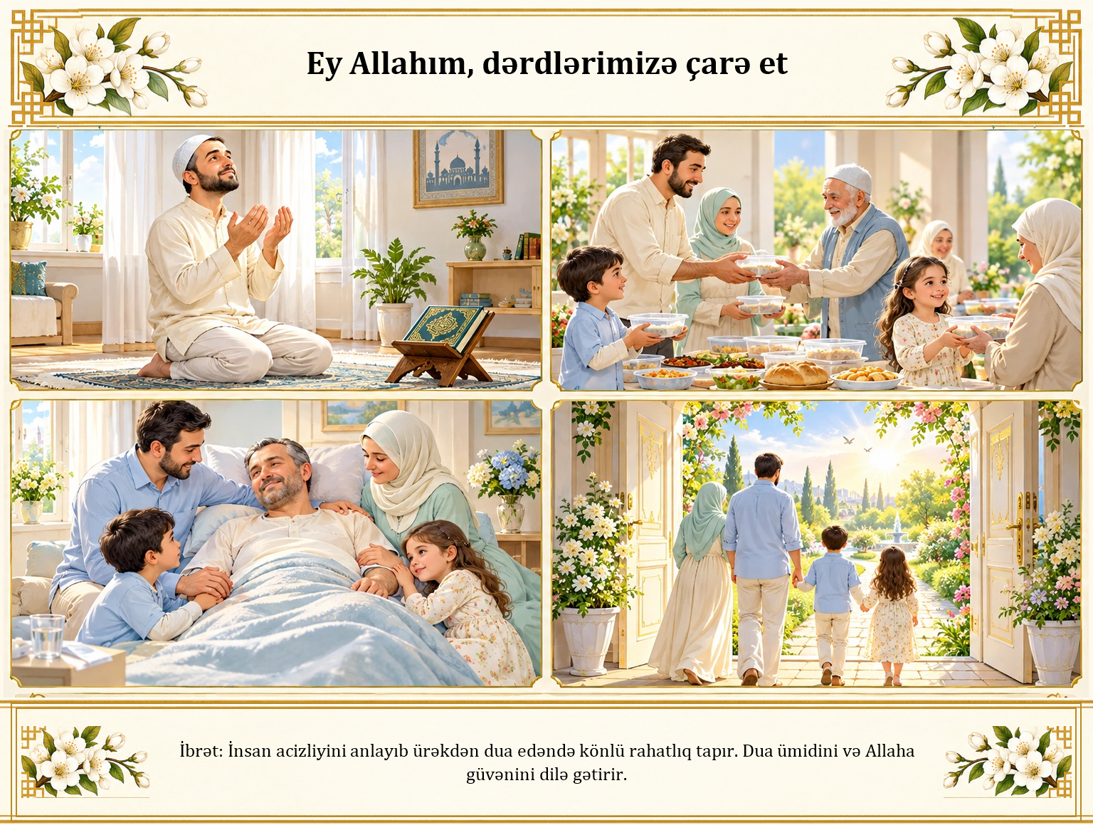 Ey Allahım, dərdlərimizə çarə et illüstrasiyası