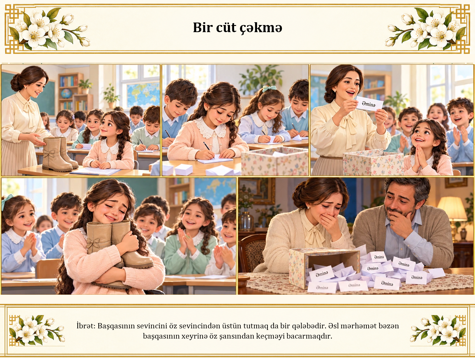 Bir cüt çəkmə illüstrasiyası