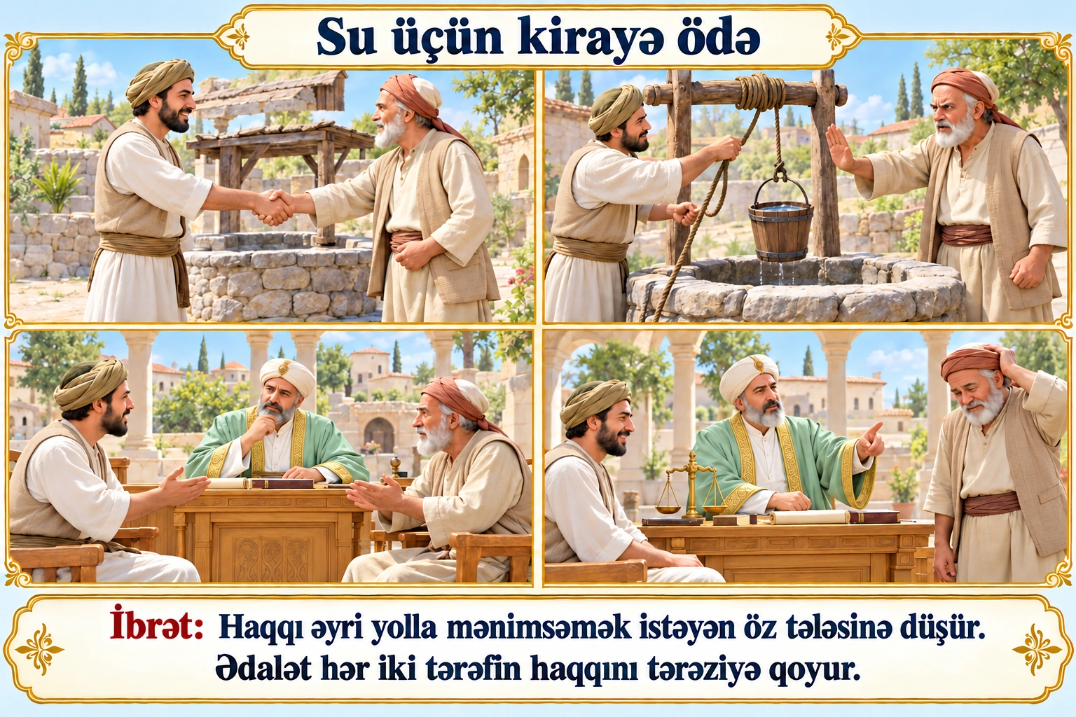 Su üçün kirayə ödə illüstrasiyası