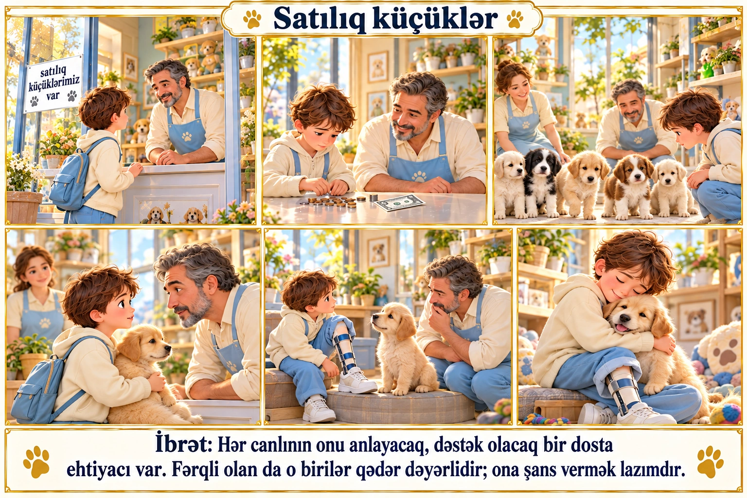 Satılıq küçüklər illüstrasiyası