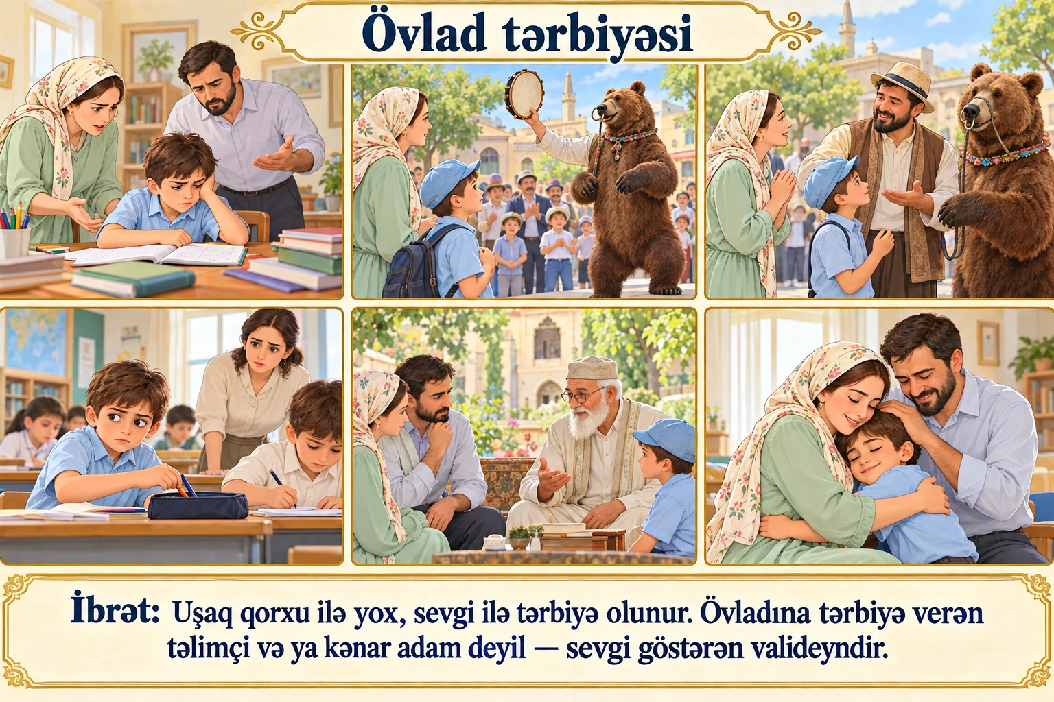 Övlad tərbiyəsi illüstrasiyası