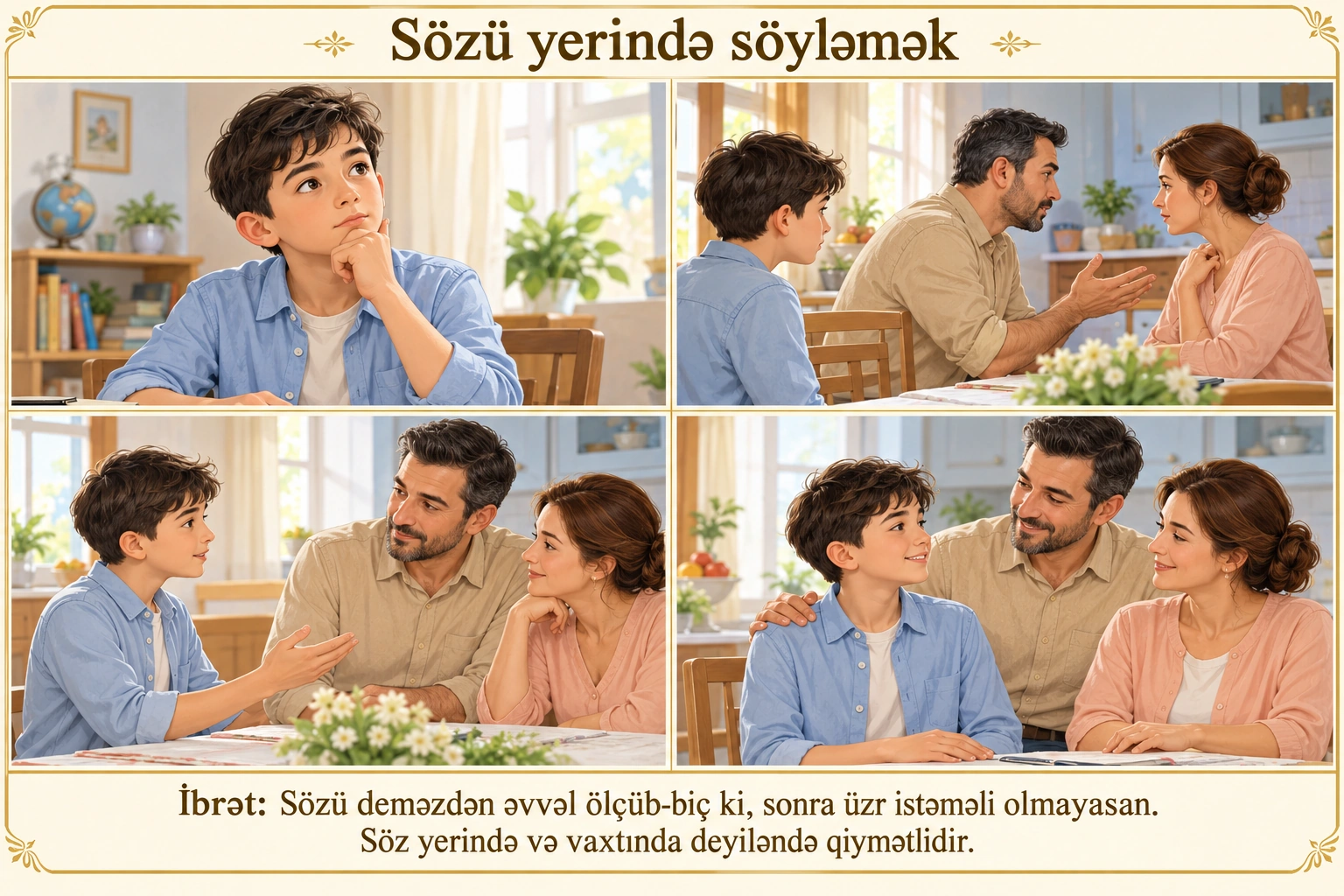 Sözü yerində söyləmək illüstrasiyası