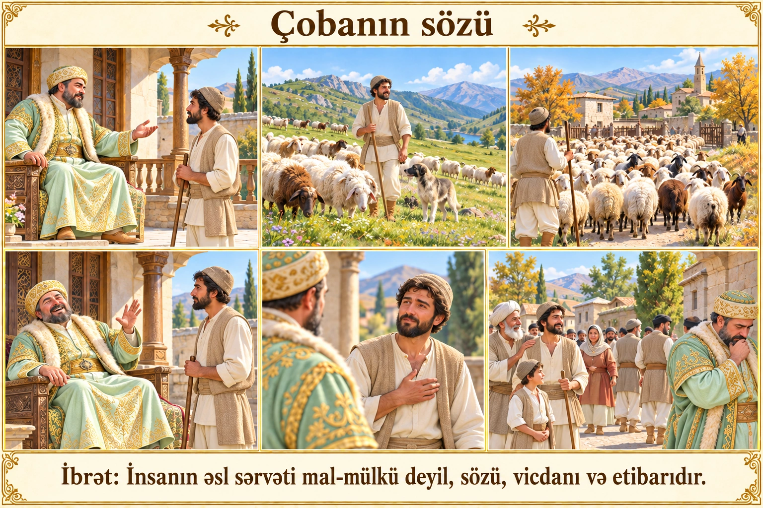 Çobanın sözü illüstrasiyası