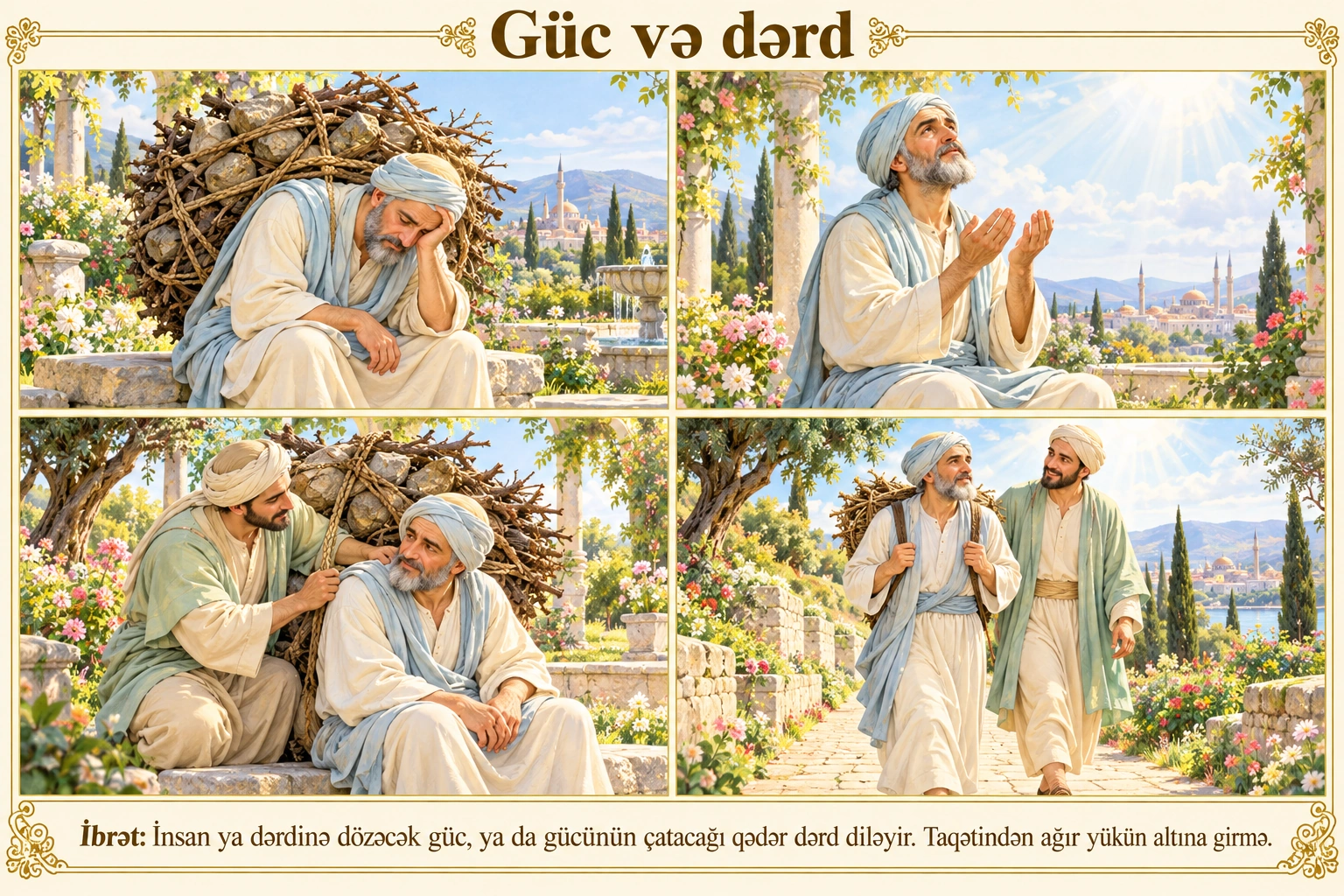 Güc və dərd illüstrasiyası