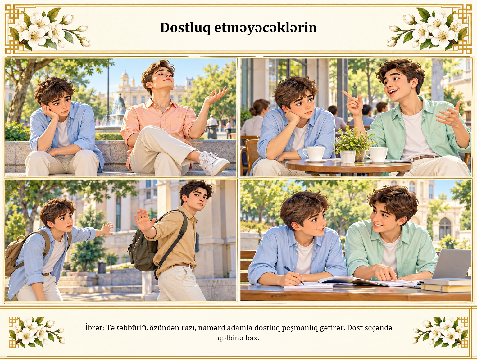 Dostluq etməyəcəklərin illüstrasiyası