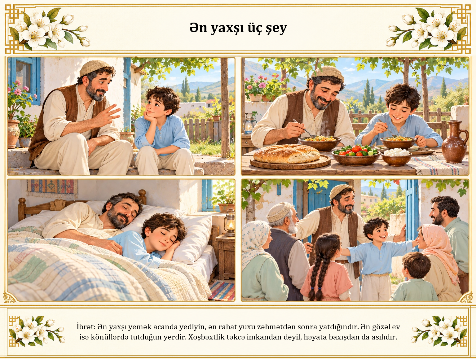 Ən yaxşı üç şey illüstrasiyası