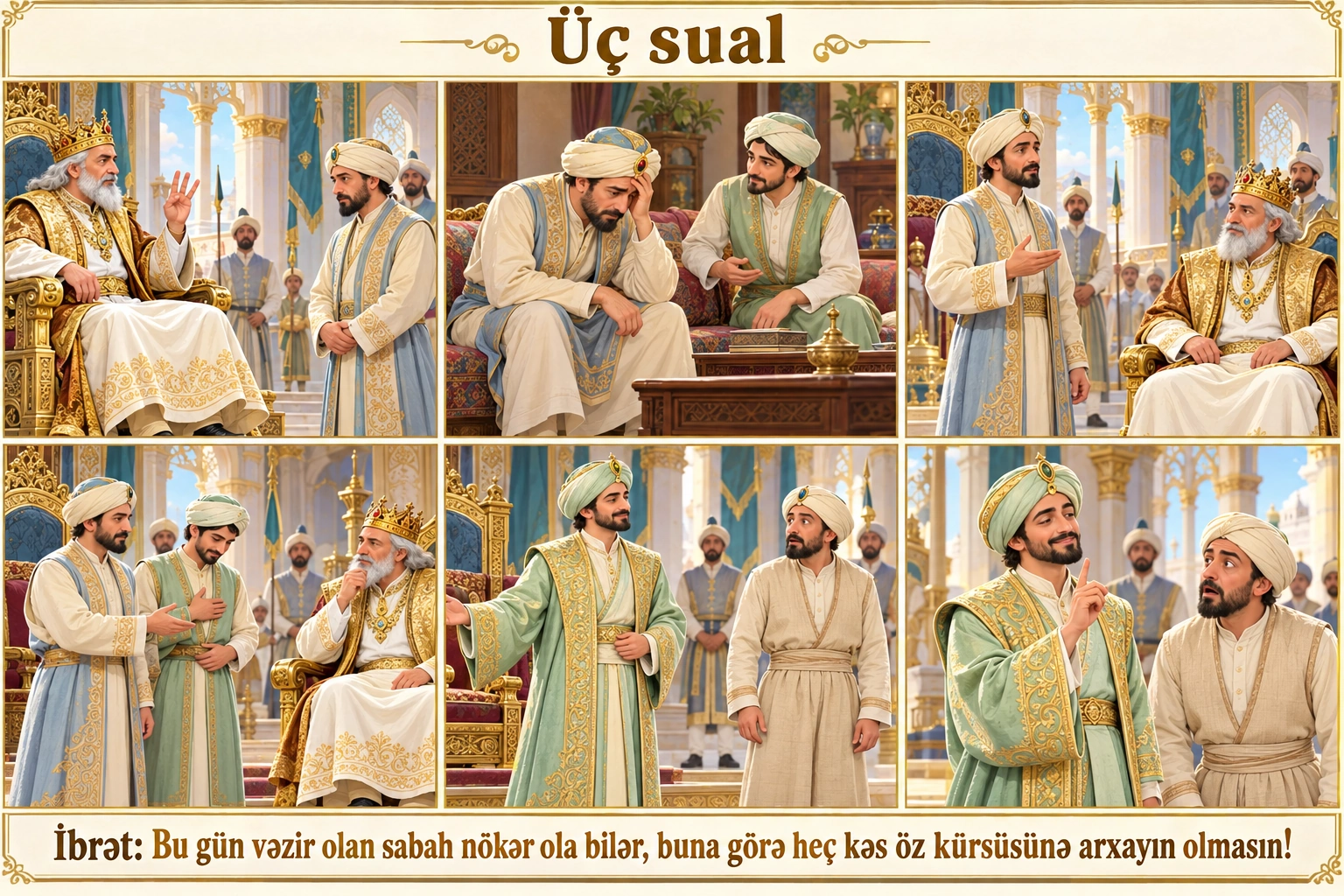 Üç sual illüstrasiyası
