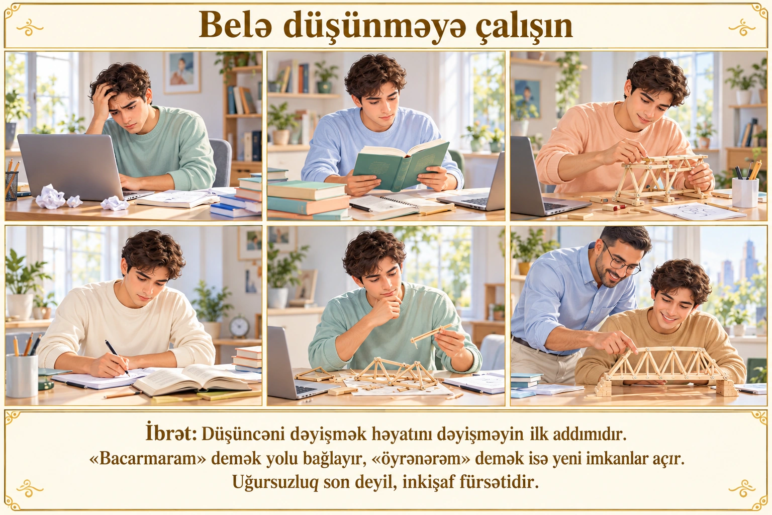 Belə düşünməyə çalışın illüstrasiyası