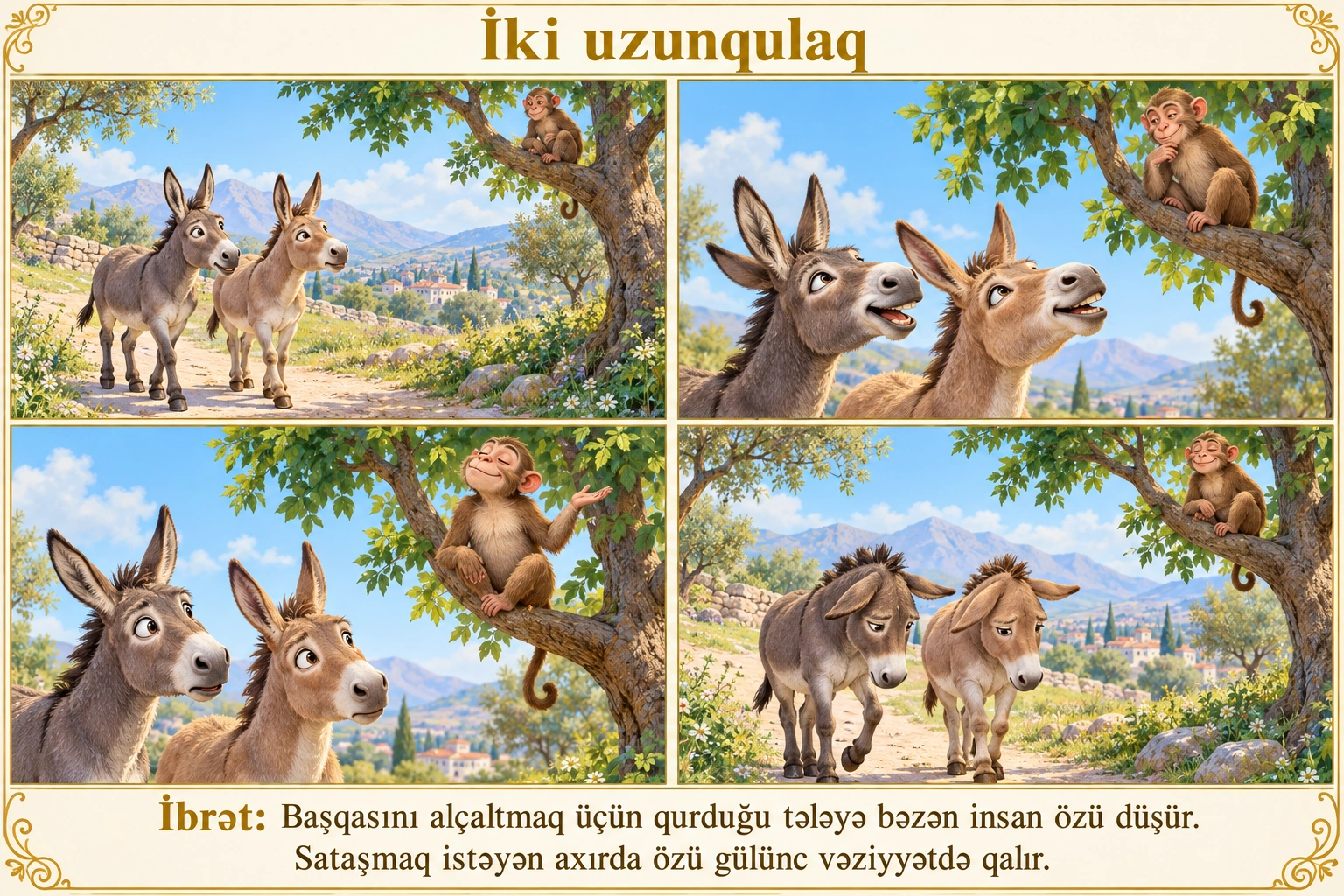 İki uzunqulaq illüstrasiyası