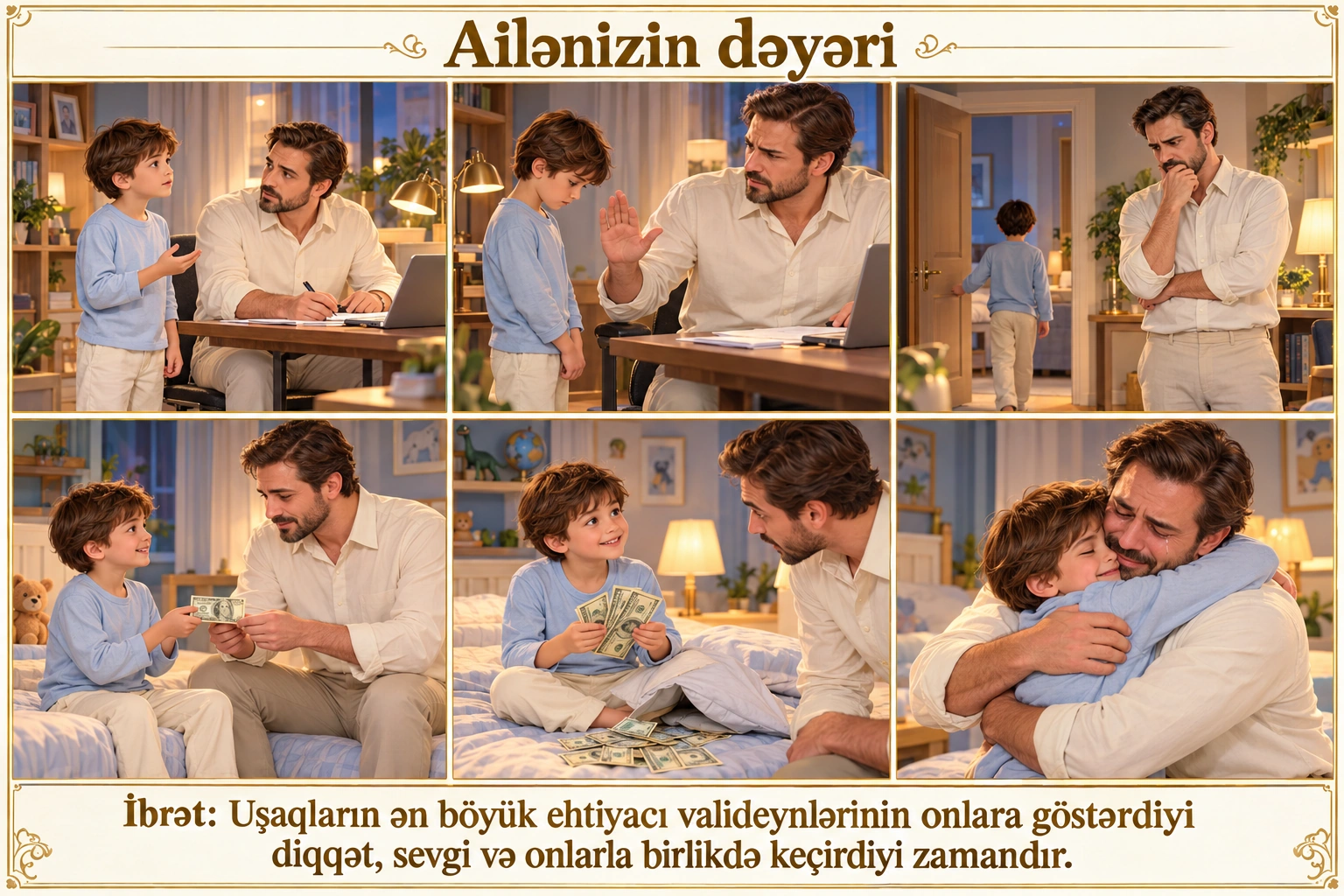 Ailənizin dəyəri illüstrasiyası