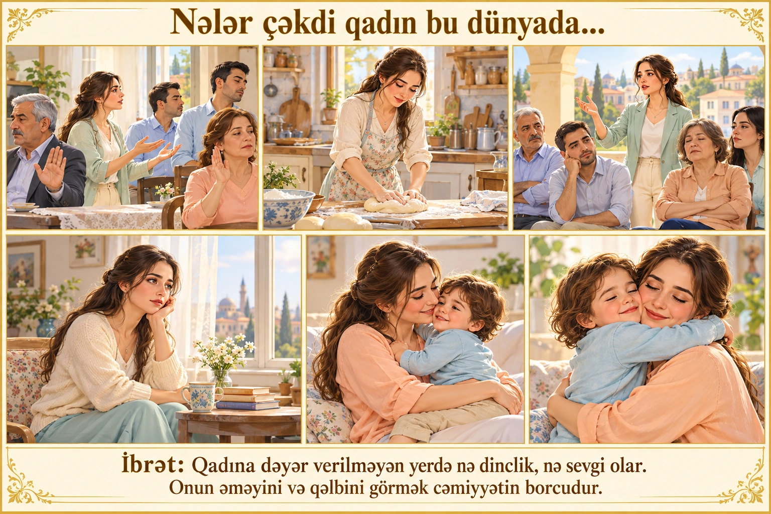Nələr çəkdi qadın bu dünyada... illüstrasiyası