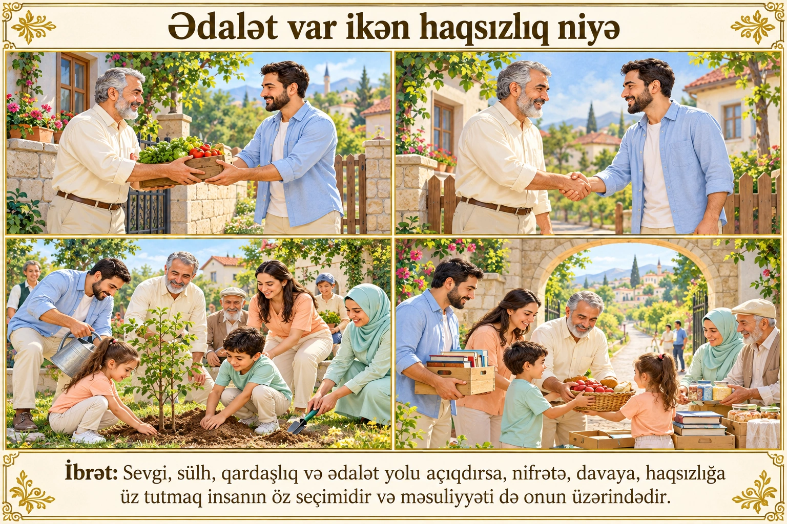 Ədalət var ikən haqsızlıq niyə illüstrasiyası
