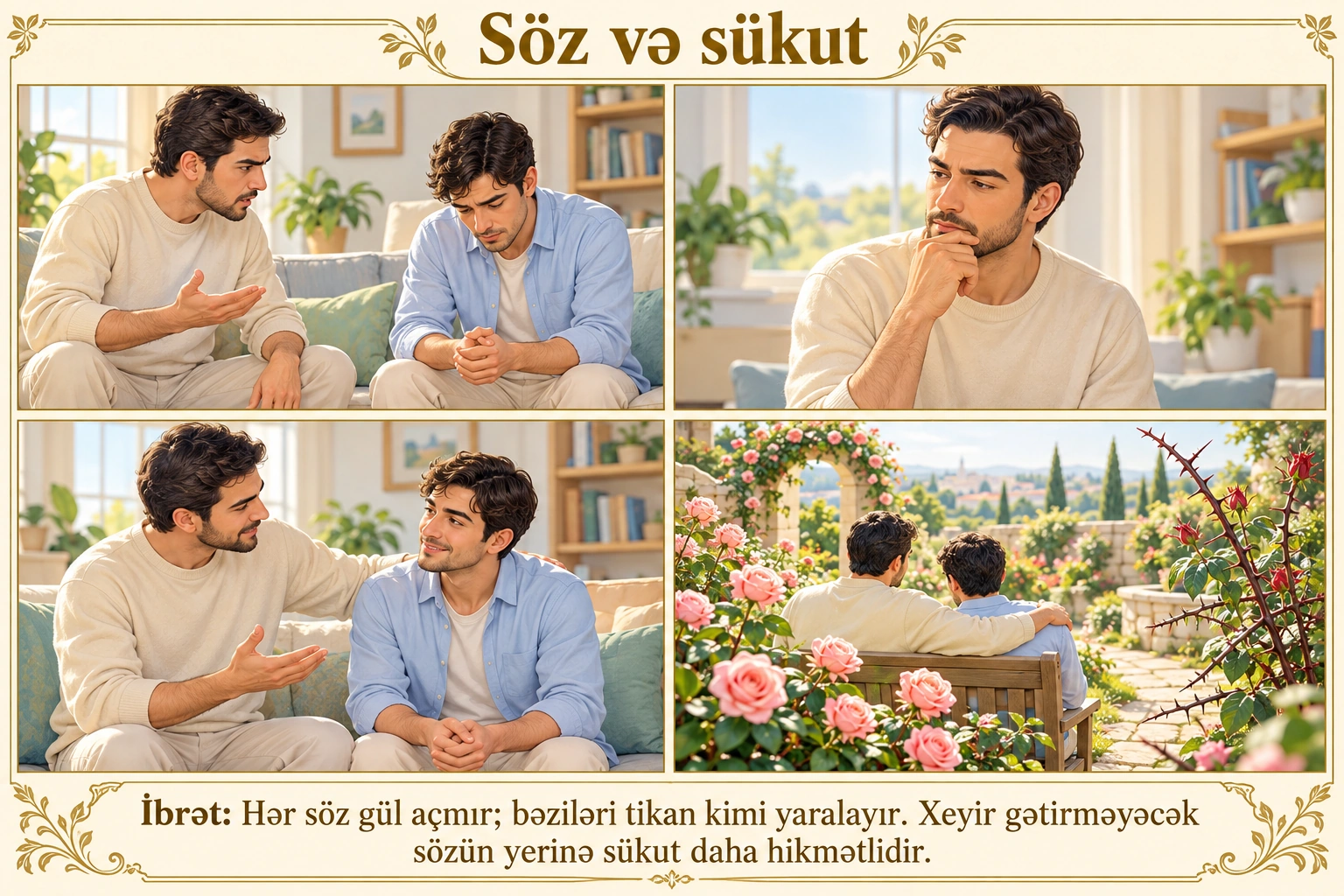 Söz və sükut illüstrasiyası
