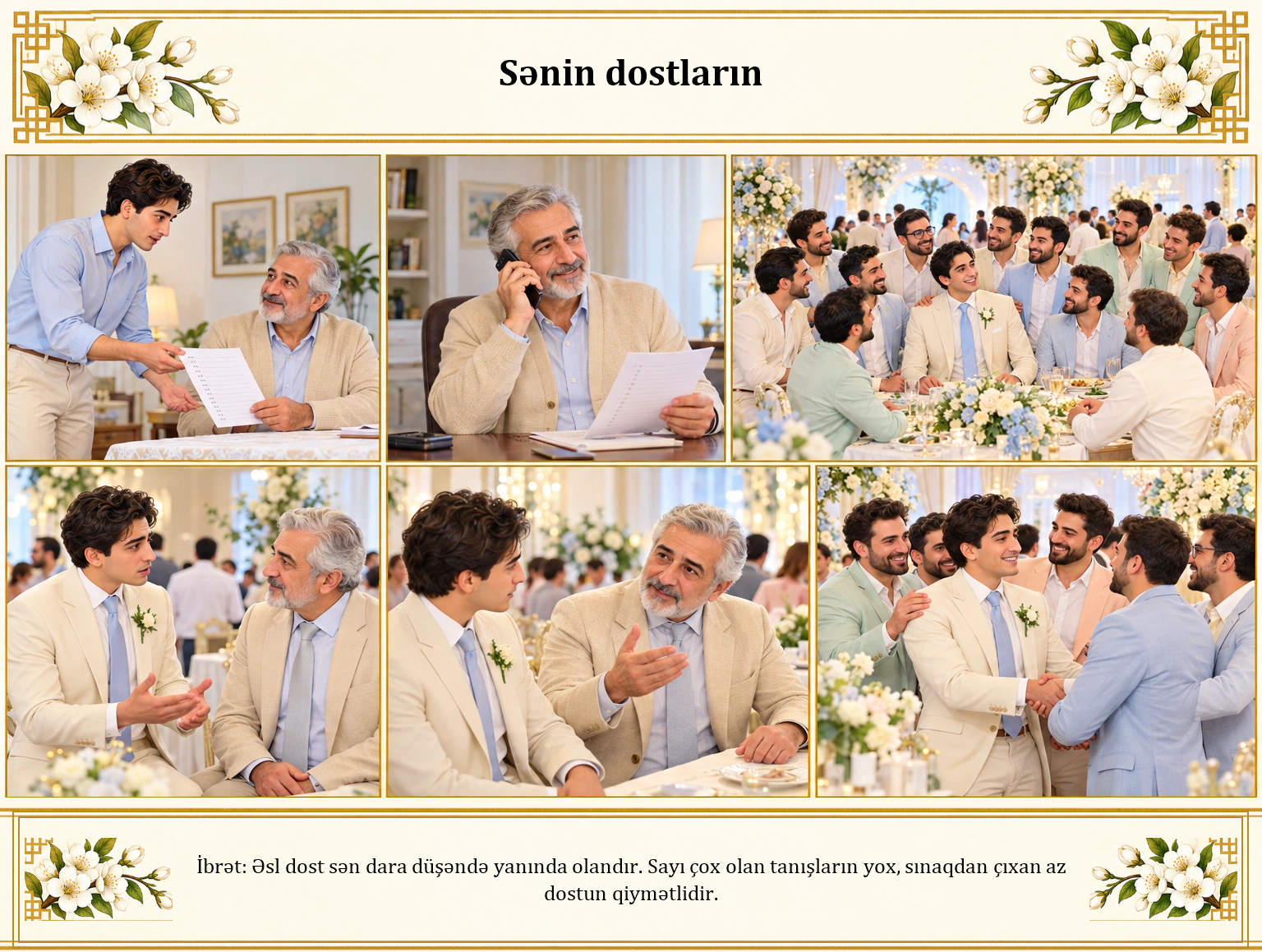 Sənin dostların illüstrasiyası