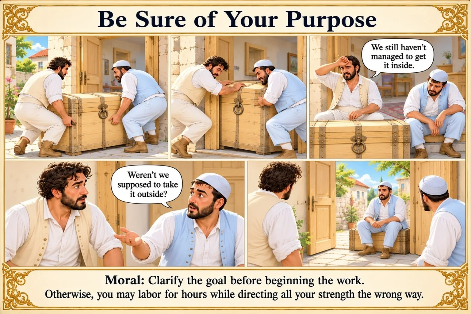 Illustration of Be Sure of Your Purpose