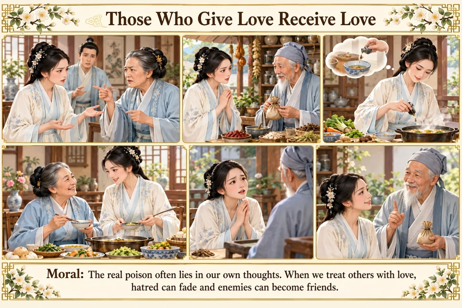 Illustration of Those Who Give Love Receive Love