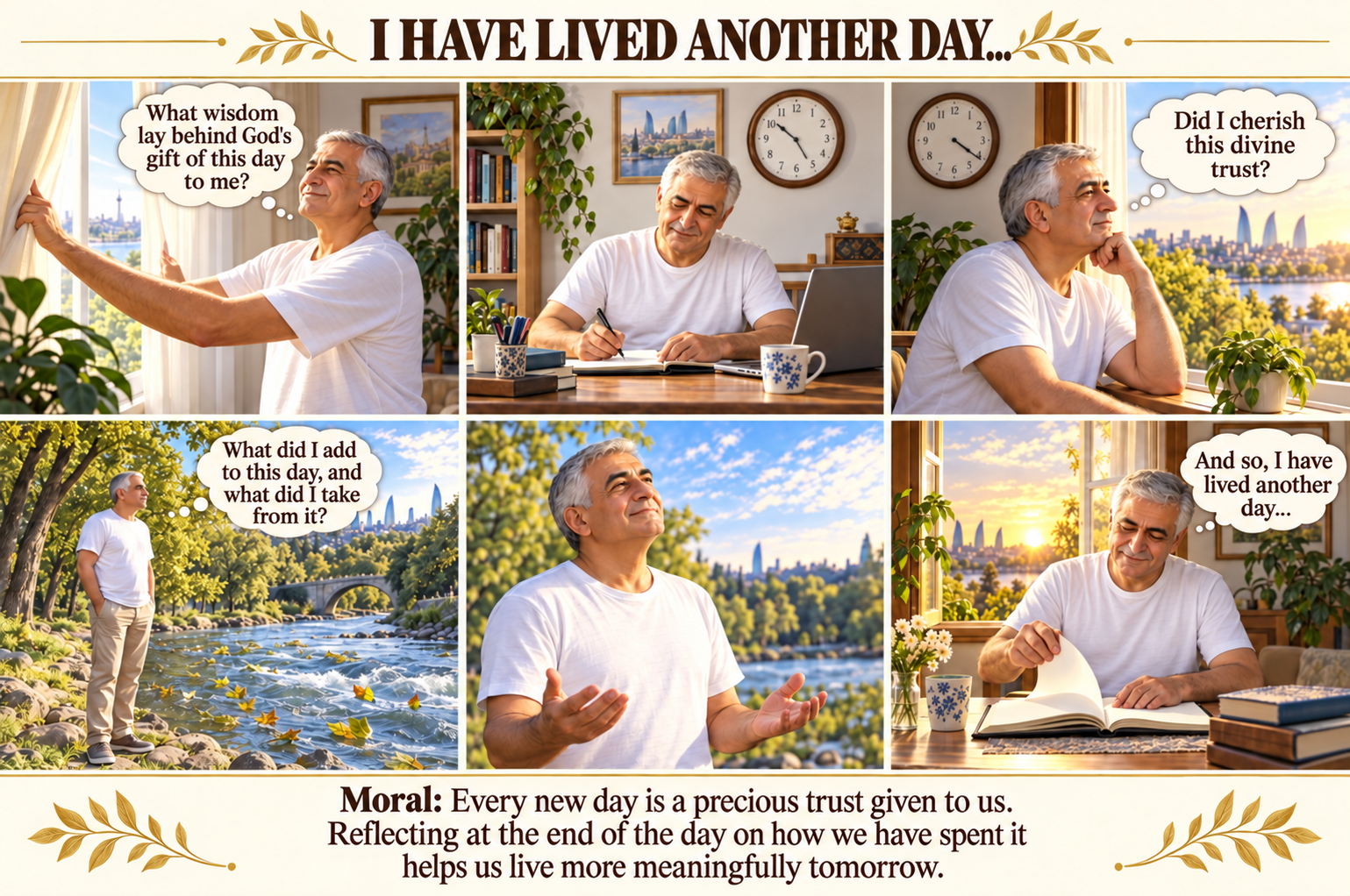 Illustration of I have lived another day...