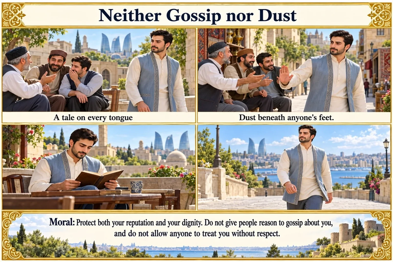 Illustration of Don’t Become Talk on Tongues or Dust Under Feet