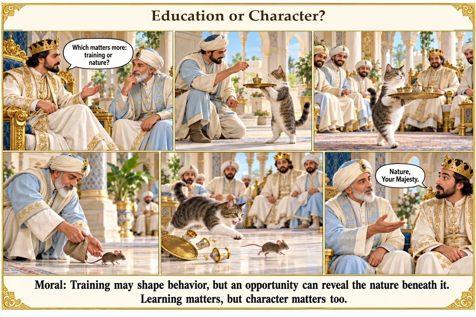 Illustration of Education or Character?
