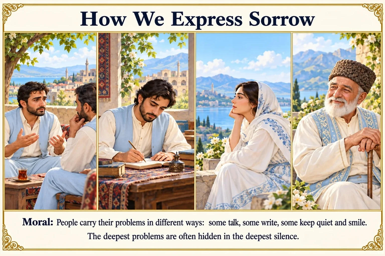 Illustration of How We Express Sorrow