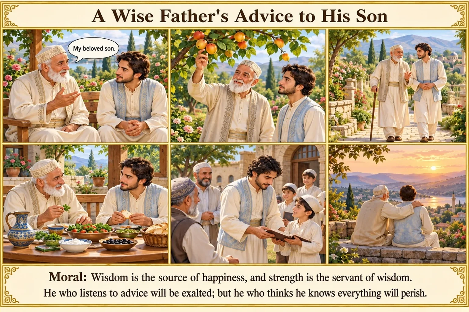 Illustration of From a Wise Father’s Advice to His Son