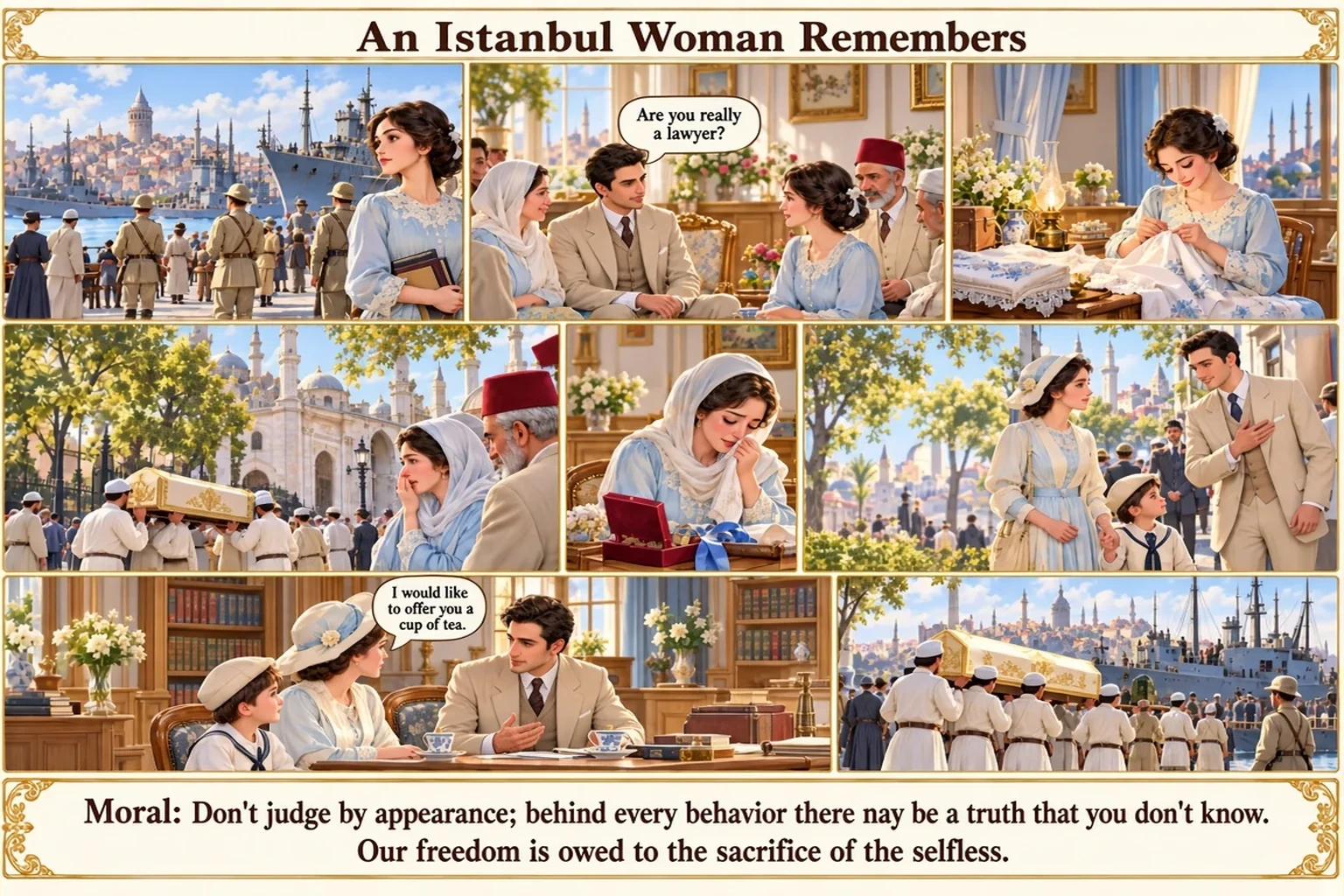 Illustration of An Istanbul Woman Remembers