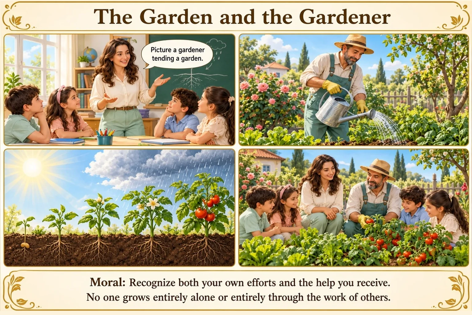 Illustration of The Garden and the Gardener