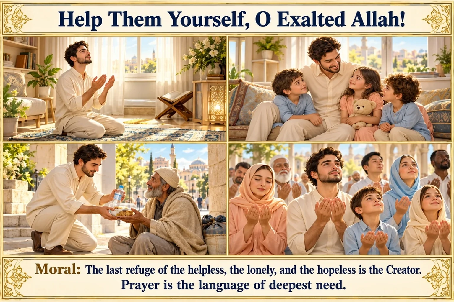 Illustration of You Yourself Help, O Exalted Allah!