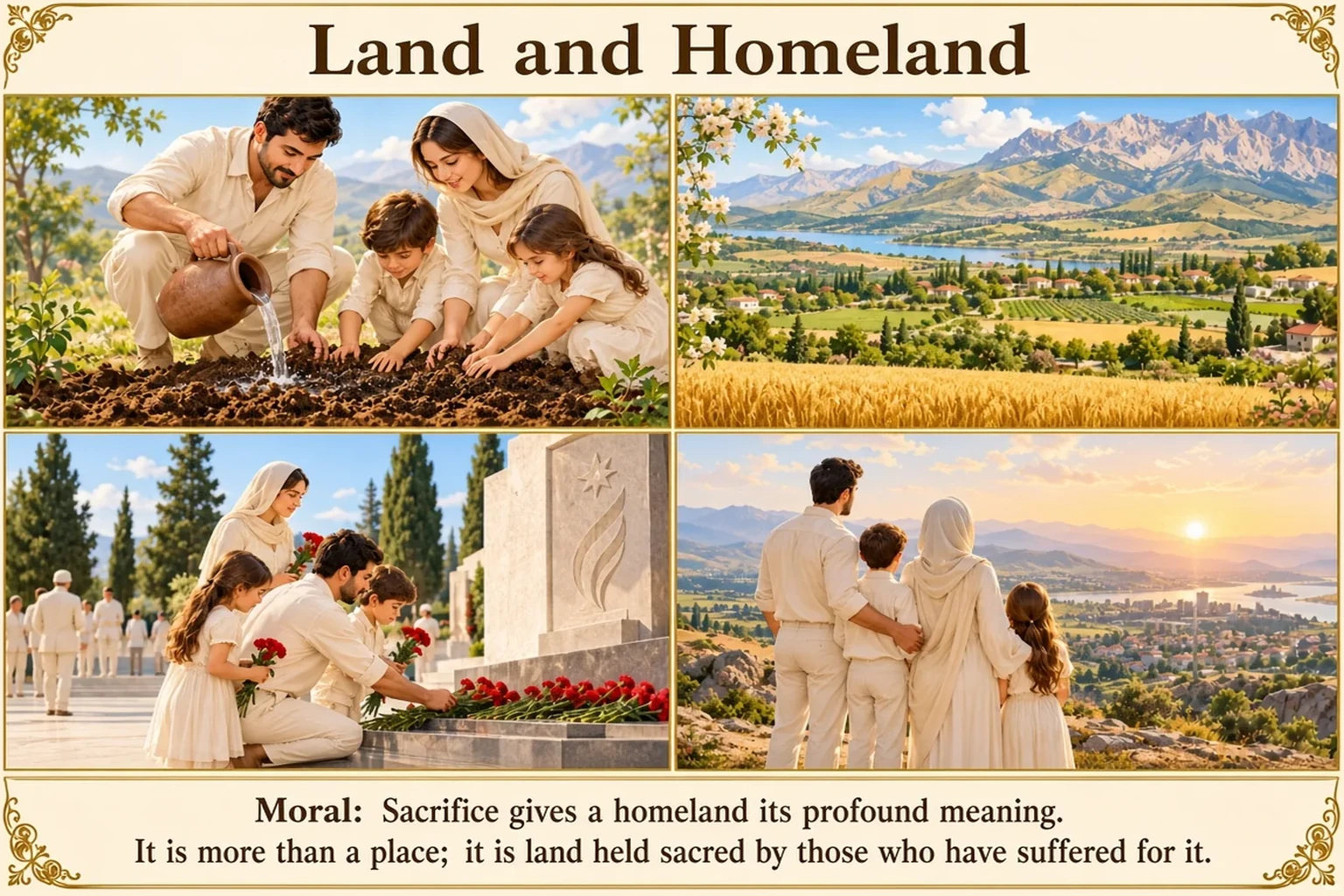 Illustration of Land and Homeland