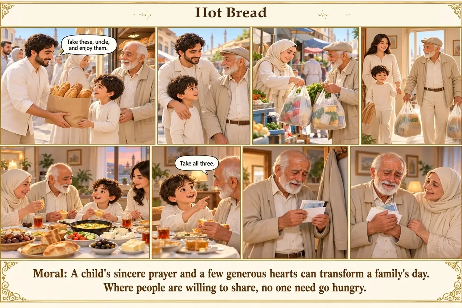 Illustration of Hot Bread