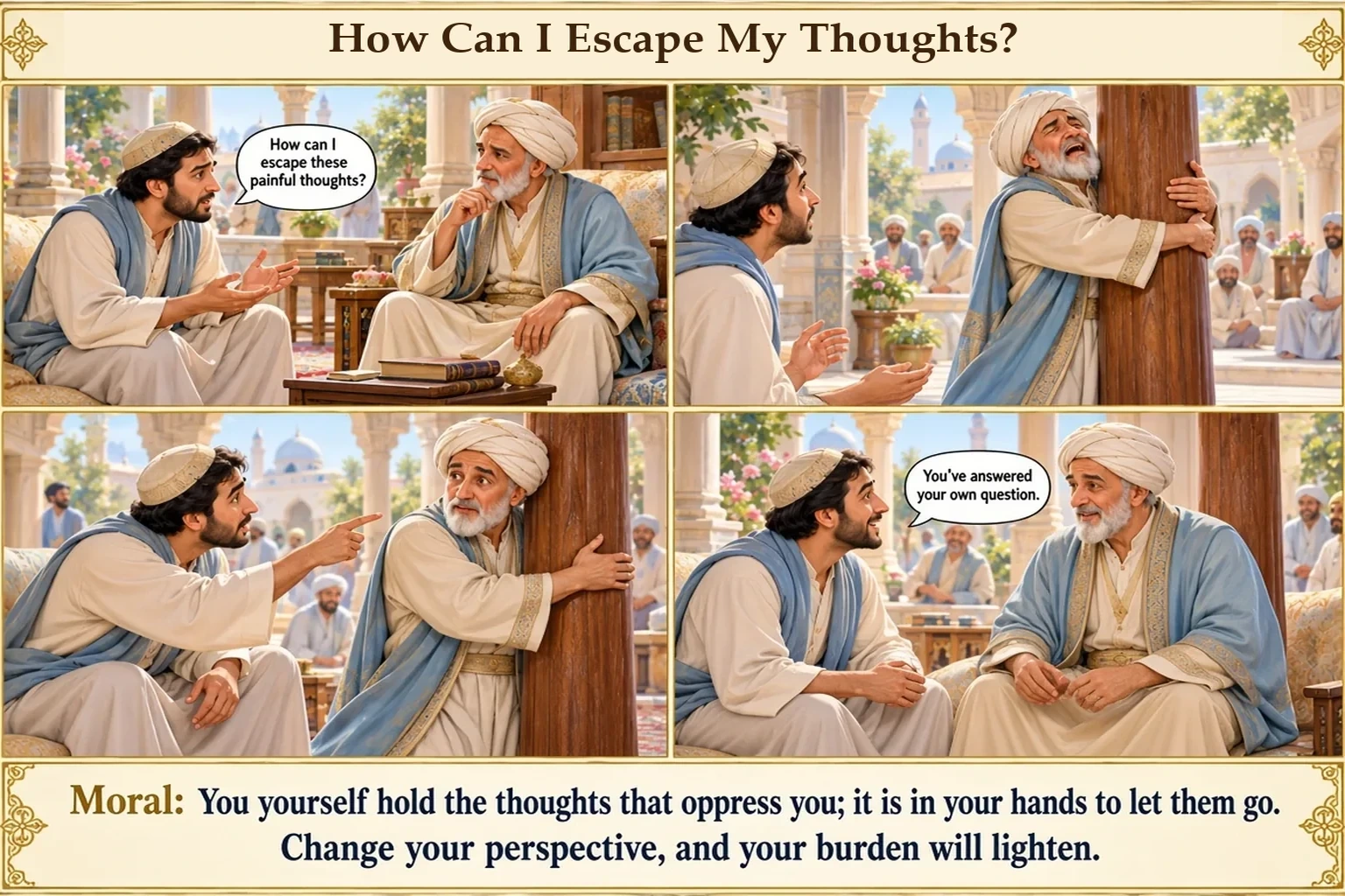 Illustration of How Can I Escape My Thoughts?