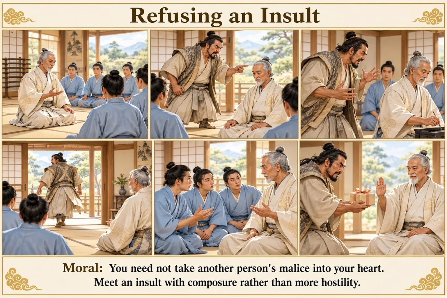 Illustration of How to Ward Off Insults