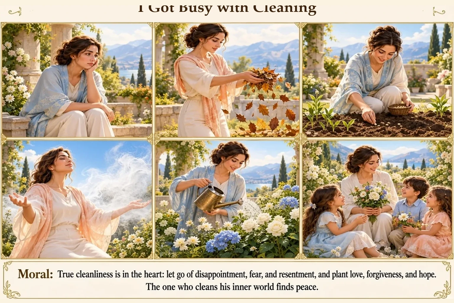Illustration of I Got Busy with Cleaning