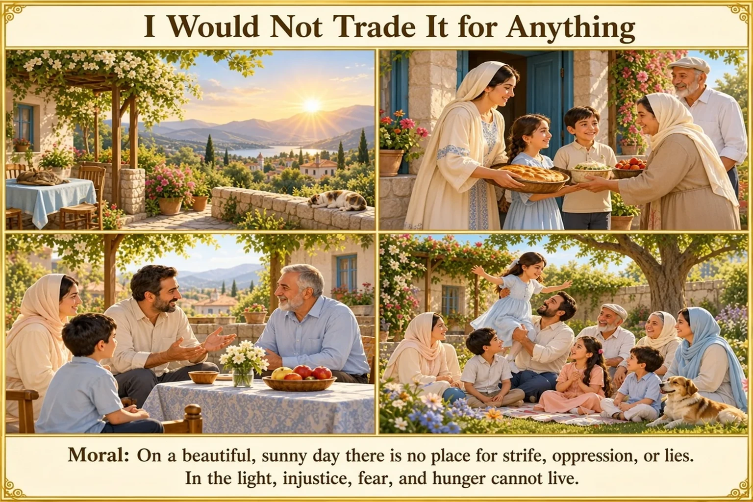 Illustration of I Would Not Trade It for Anything