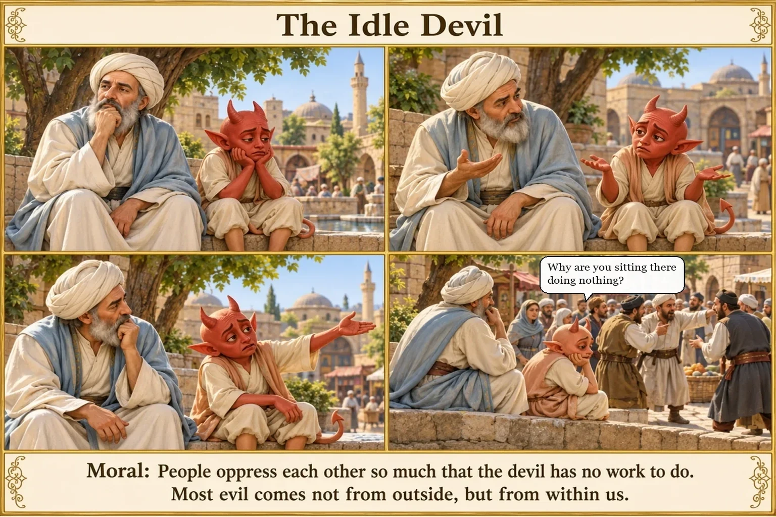 Illustration of The Idle Devil