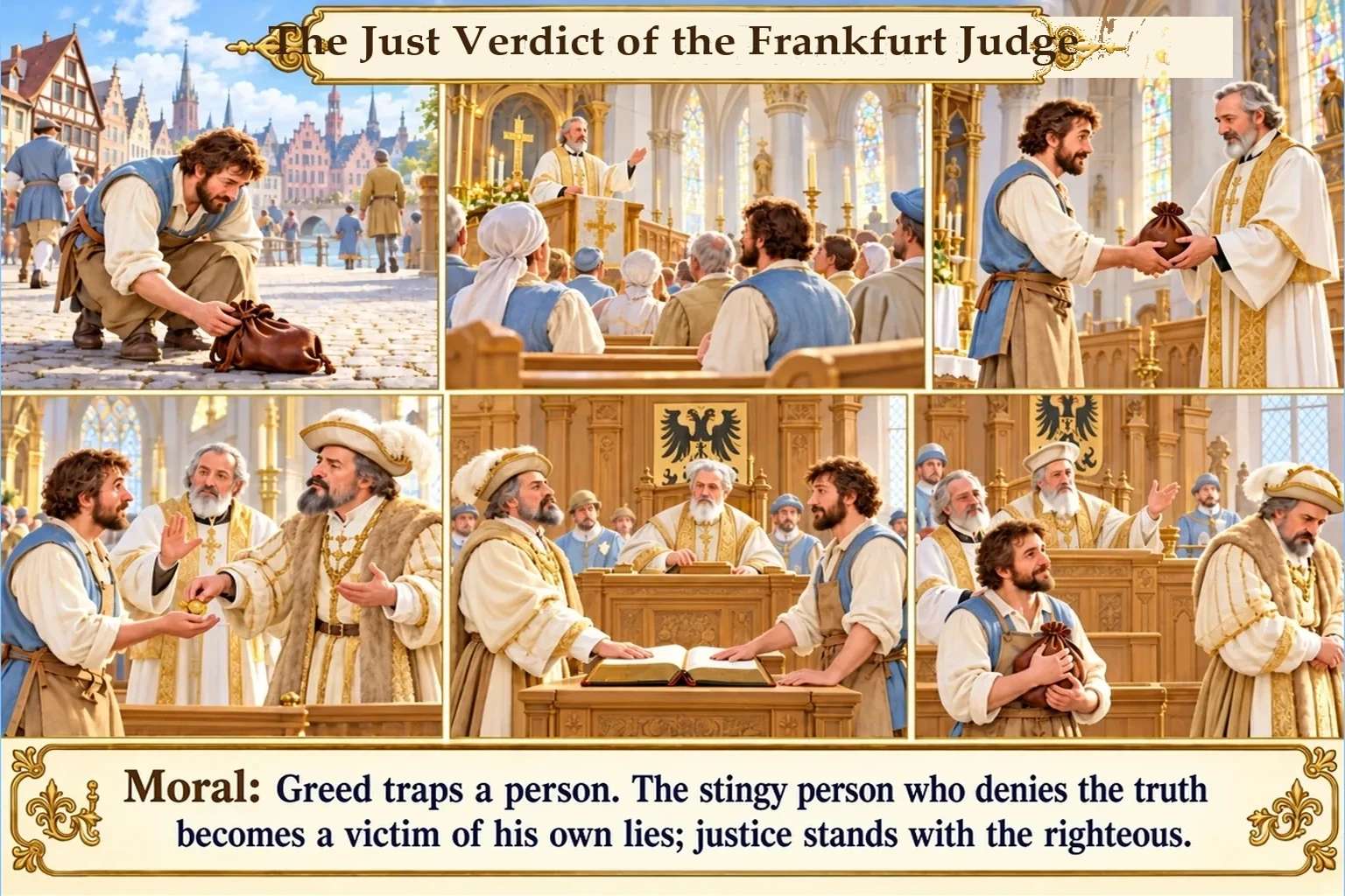 Illustration of The Just Verdict of the Frankfurt Judge