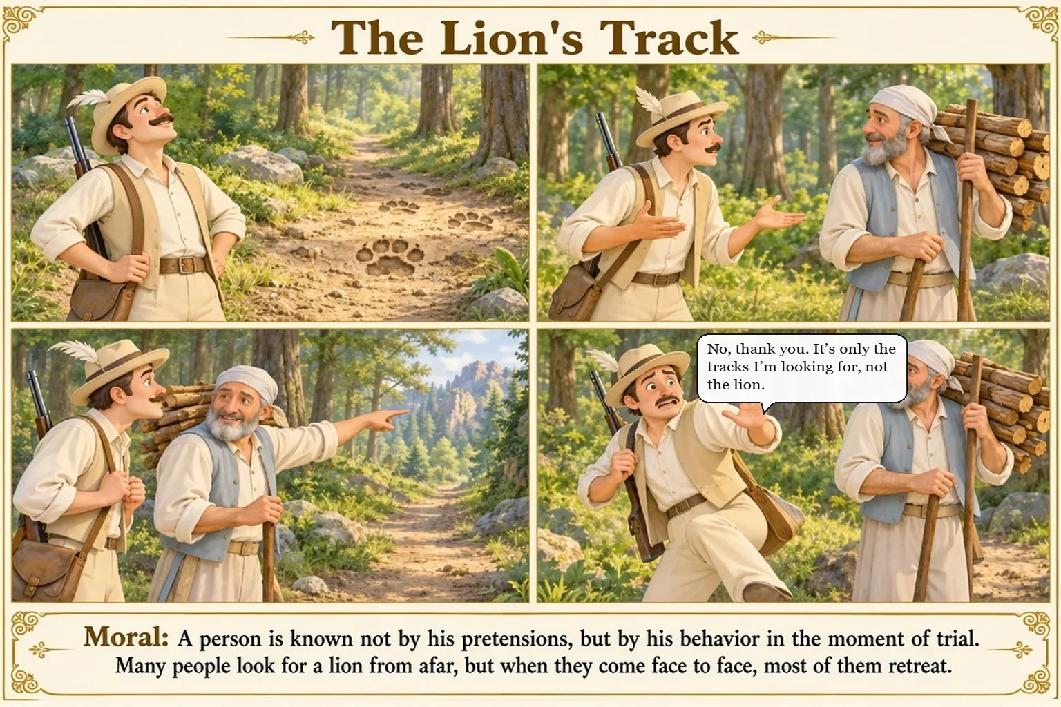 Illustration of The Lion's Track