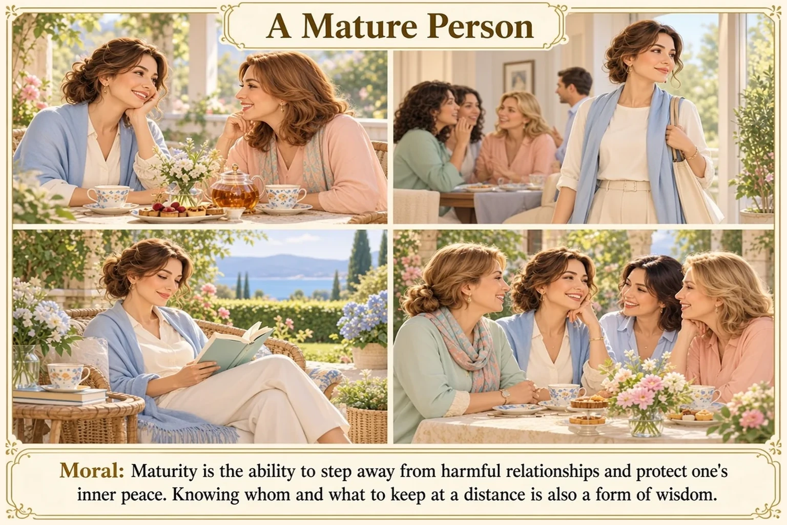 Illustration of A Mature Person