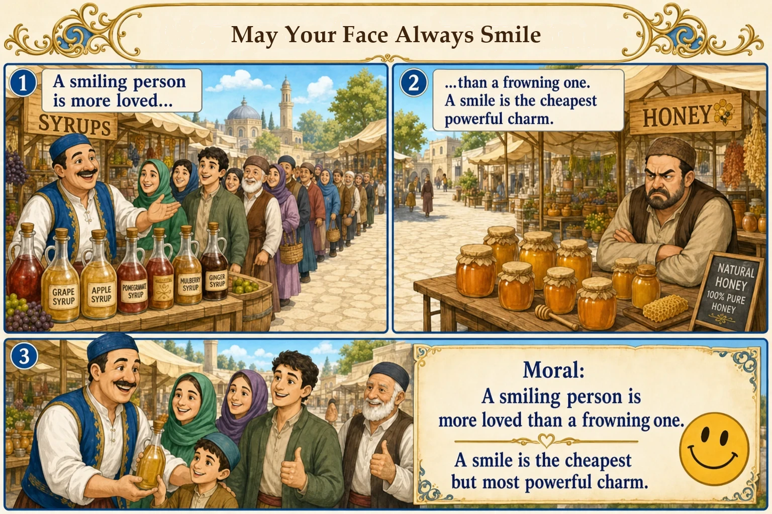 Illustration of May Your Face Always Smile