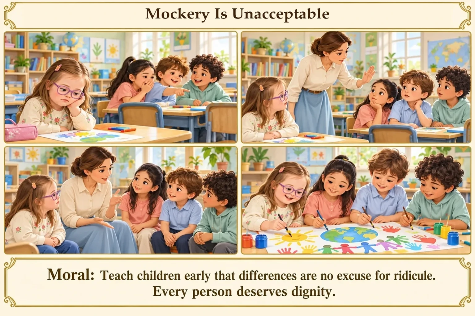Illustration of Mockery Is Unacceptable