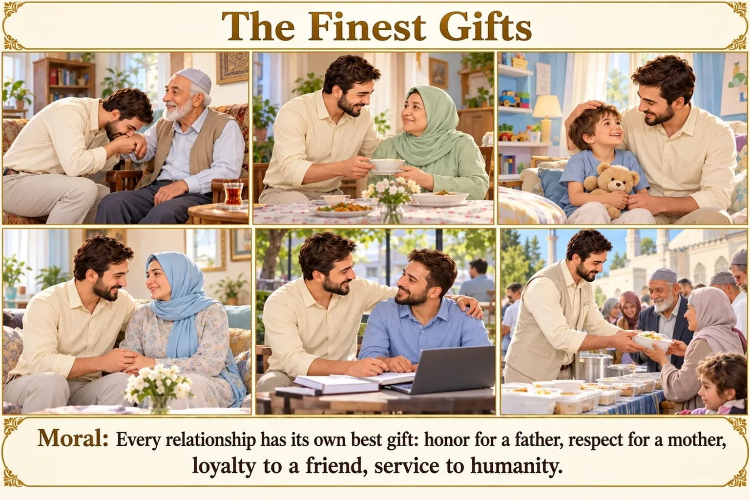 Illustration of The Most Beautiful Gift