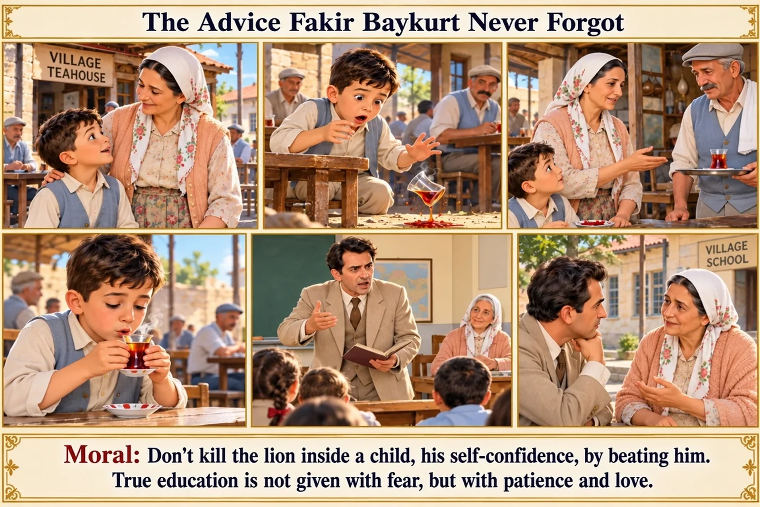 Illustration of The Mother’s Advice Fakir Baykurt Never Forgot