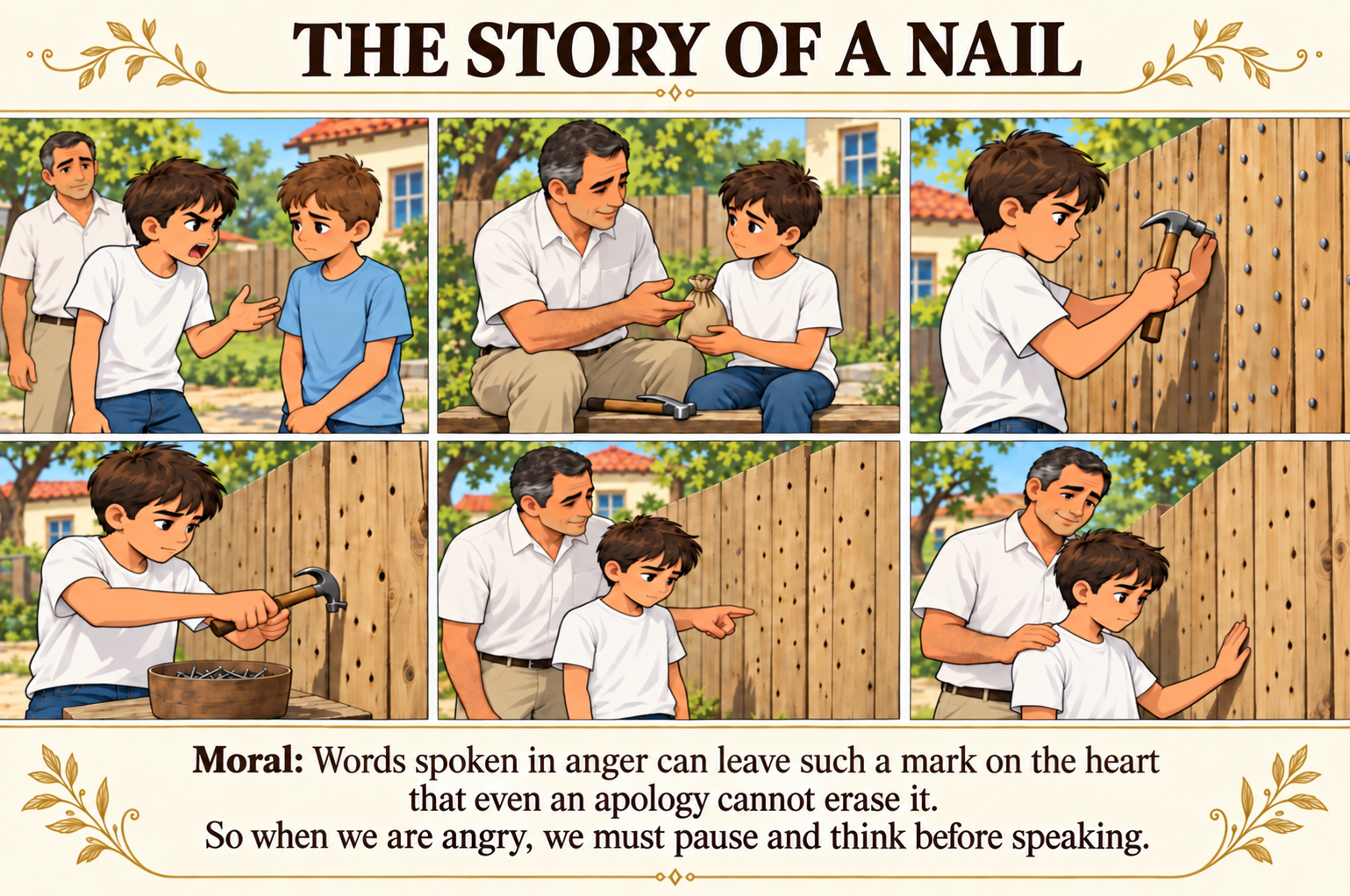 Illustration of The story of a nail
