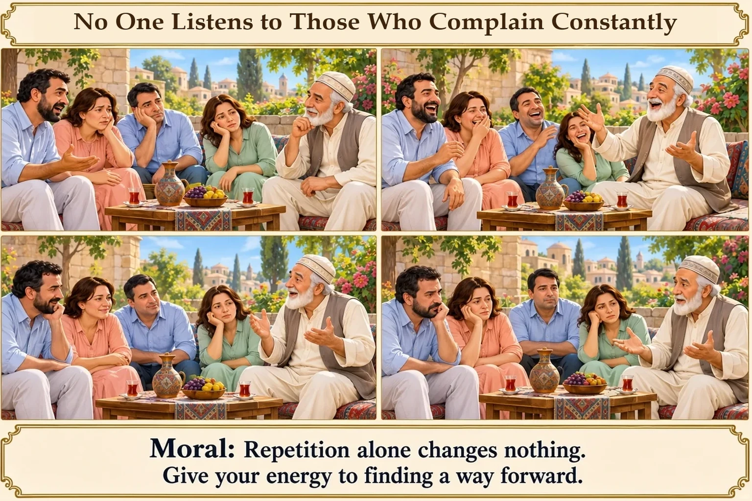 Illustration of No One Listens to Those Who Complain Constantly