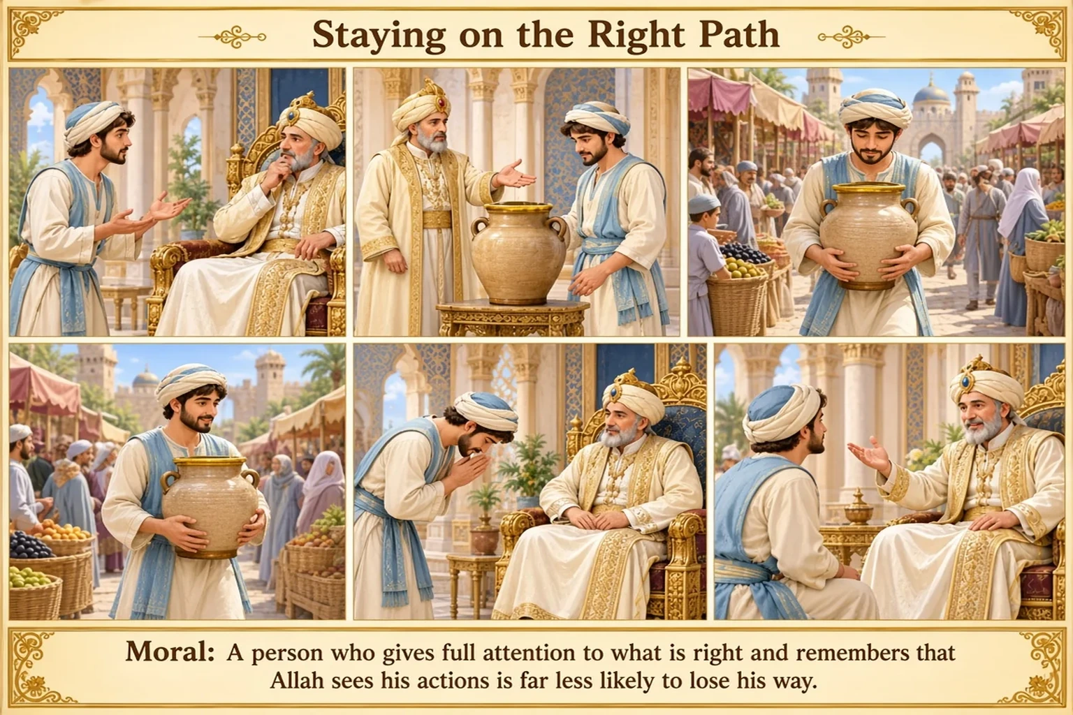 Illustration of Staying on the Right Path