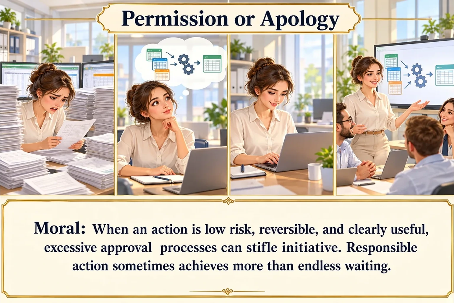 Illustration of Permission or Apology