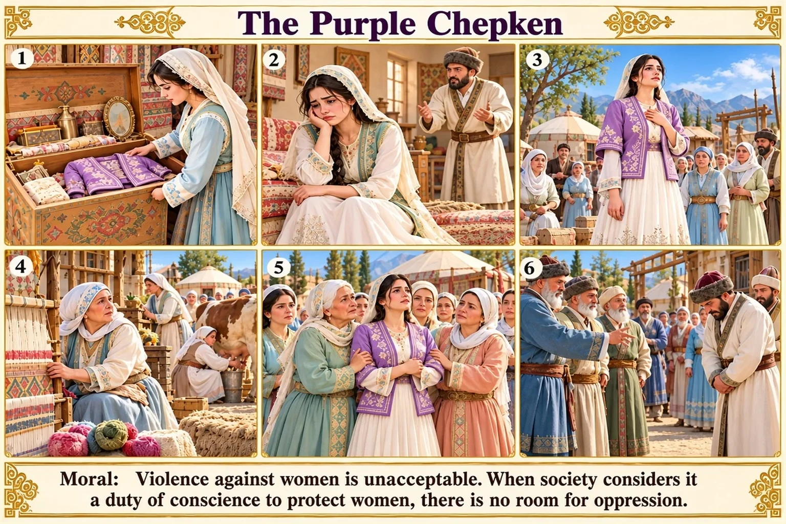 Illustration of The Purple Chepken